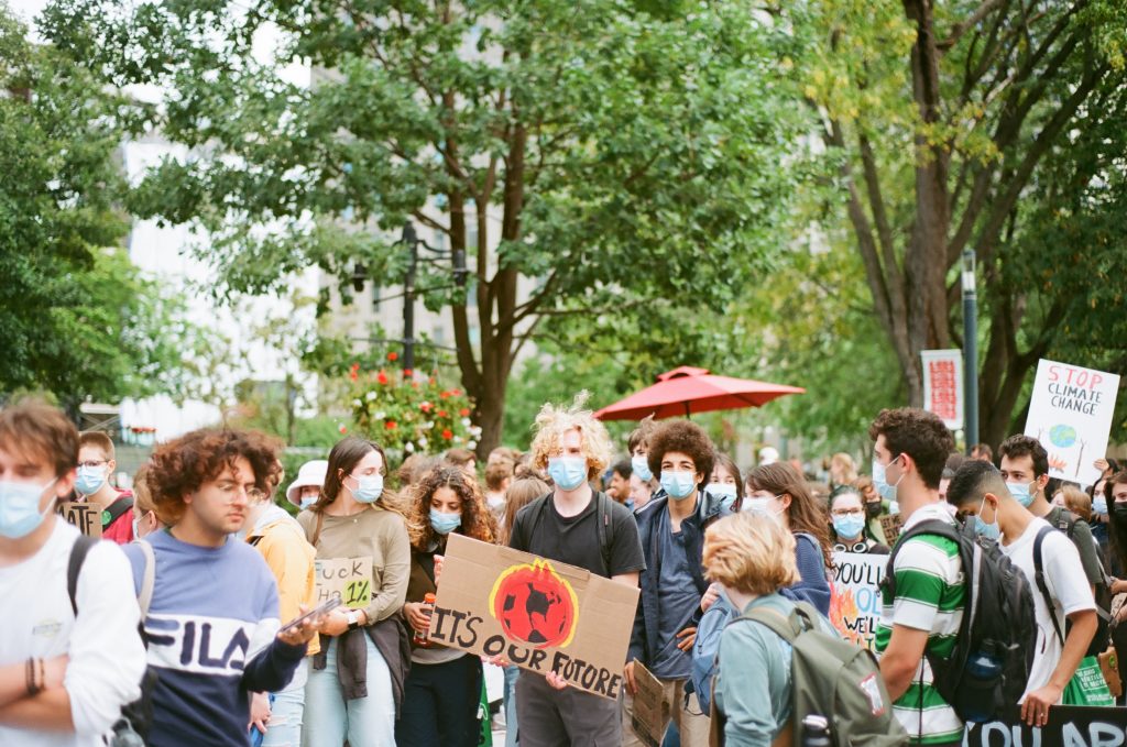 Image of outdoor protest